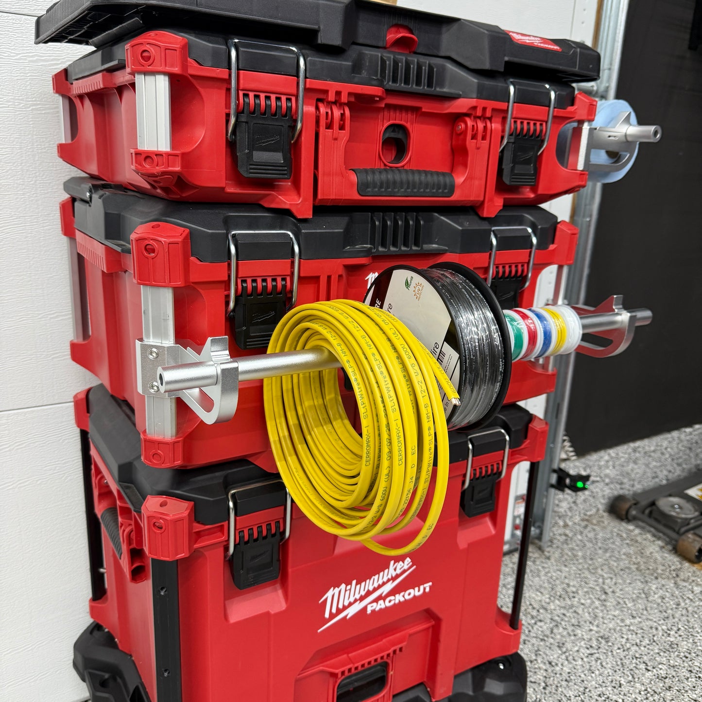 Spool Holder - Compatible with Milwukee Packout Toolbox Organizer