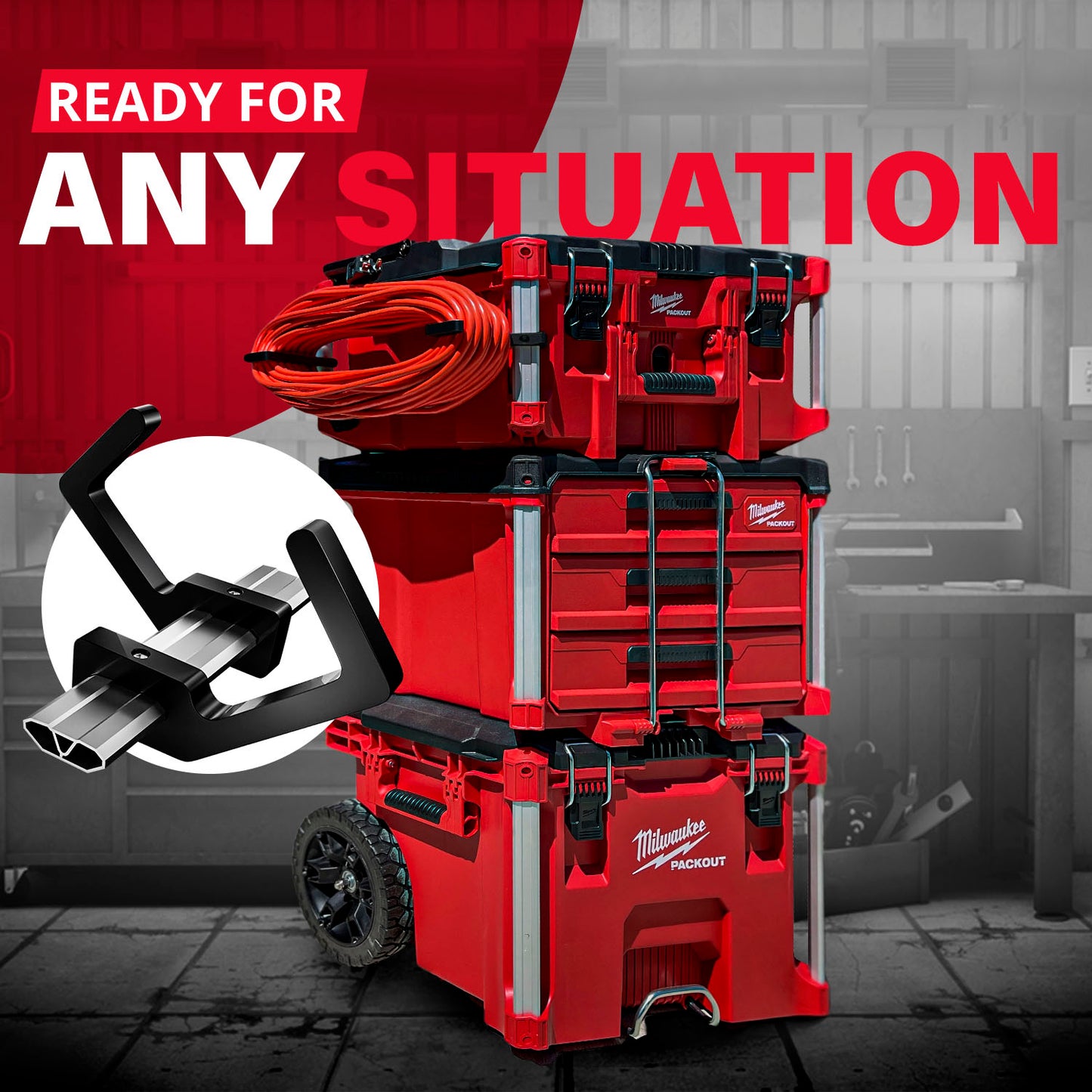 Cord Mounts - Compatible with Milwaukee Packout