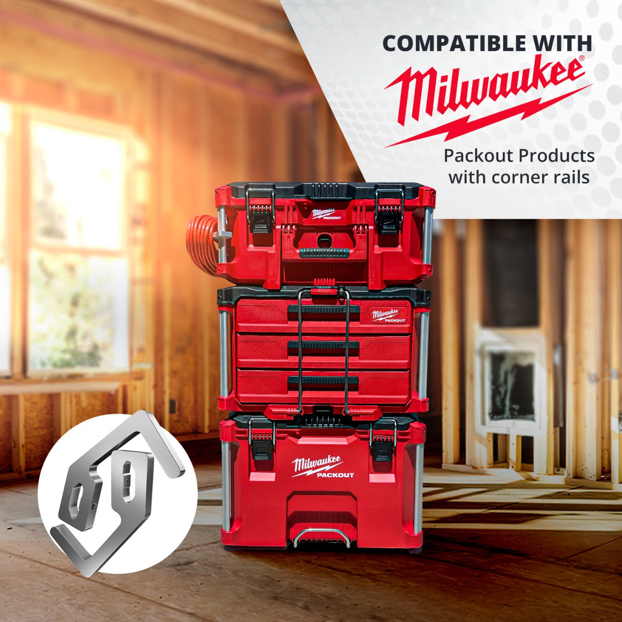 Cord Mounts - Compatible with Milwaukee Packout