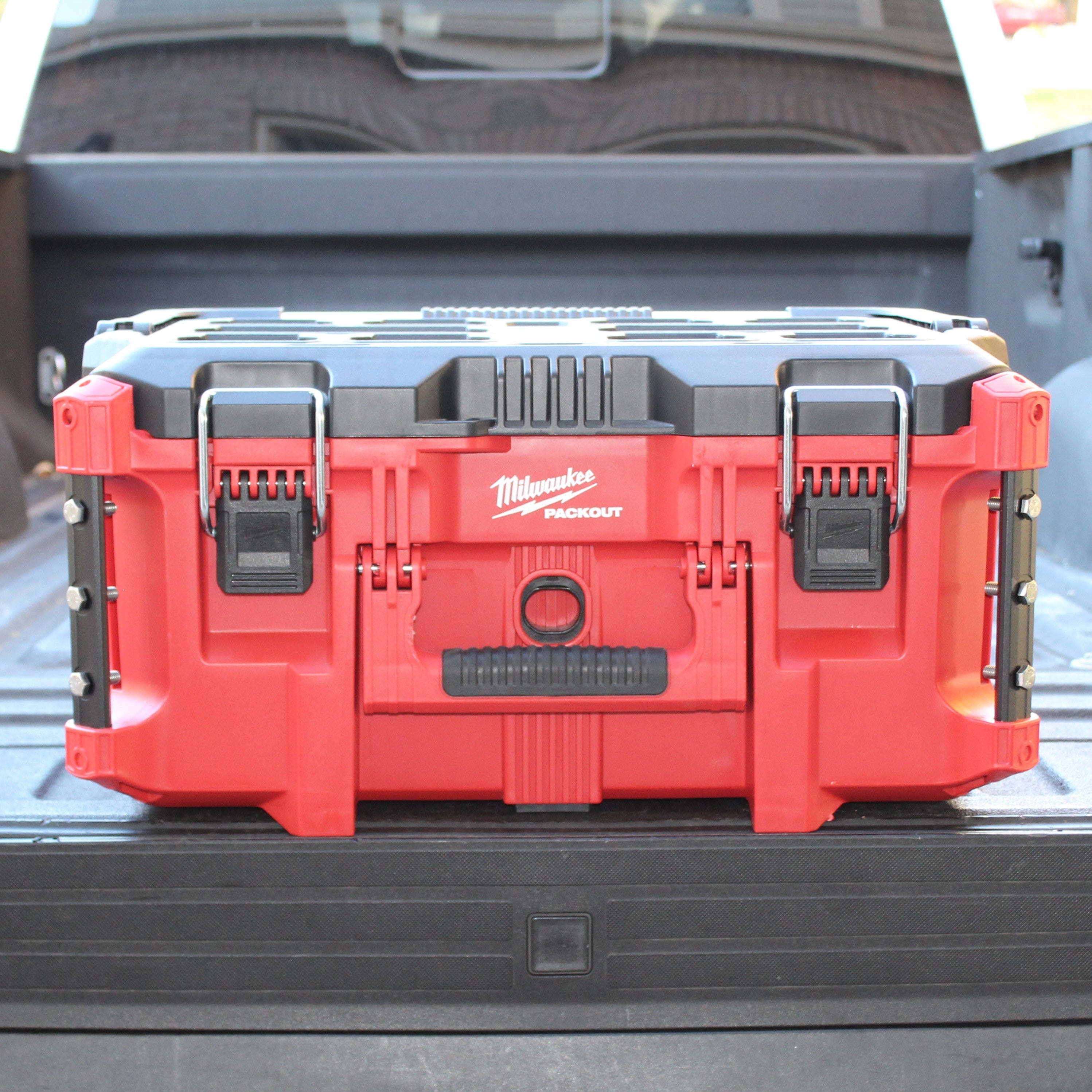 Threaded Box With Rails Alpha Rails™ Black - Threaded Milwaukee Packout Rails – Alpha Engineered