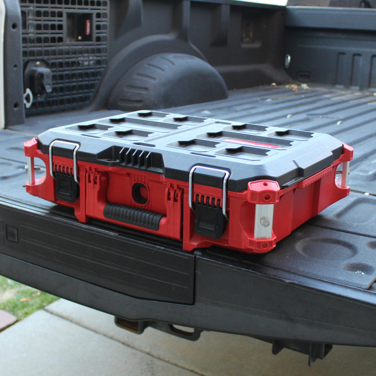 Threaded Box With Rails Alpha Rails™ Silver - Threaded Milwaukee Packout Rails – Alpha Engineered