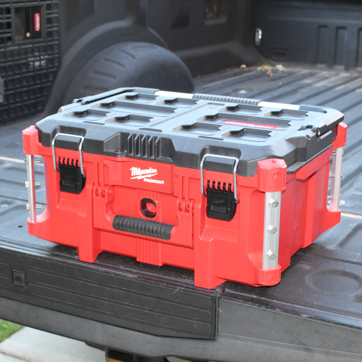 Threaded Box With Rails Alpha Rails™ Silver - Threaded Milwaukee Packout Rails – Alpha Engineered