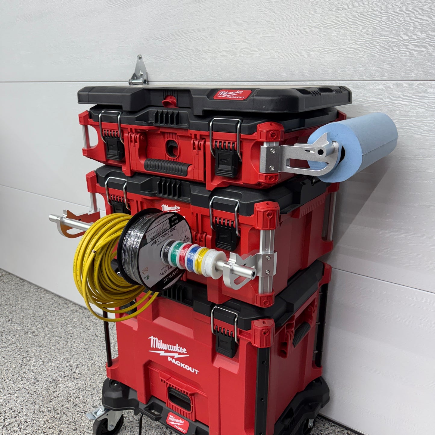 Spool Holder - Compatible with Milwukee Packout Toolbox Organizer