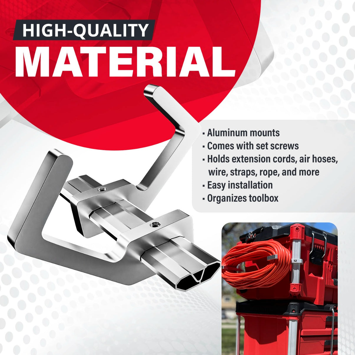 Cord Mounts Compatible with Milwaukee Packout Alpha Engineered